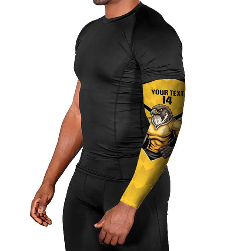 Sunshine Coast Rugby Custom Arm Sleeves Go Falcons Mascot Sporty Style - Aussie Hoodie