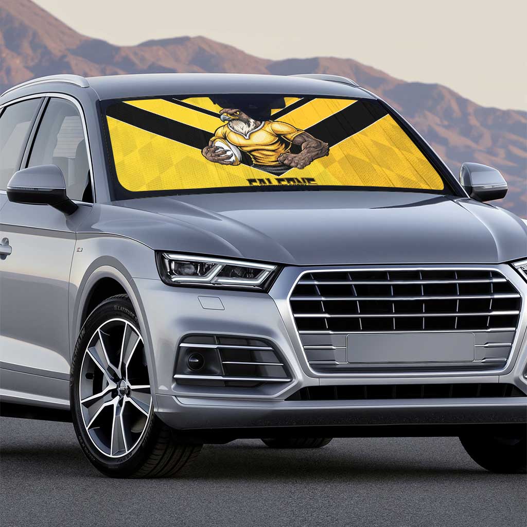Sunshine Coast Rugby Custom Auto Sun Shade Go Falcons Mascot Sporty Style - Aussie Hoodie