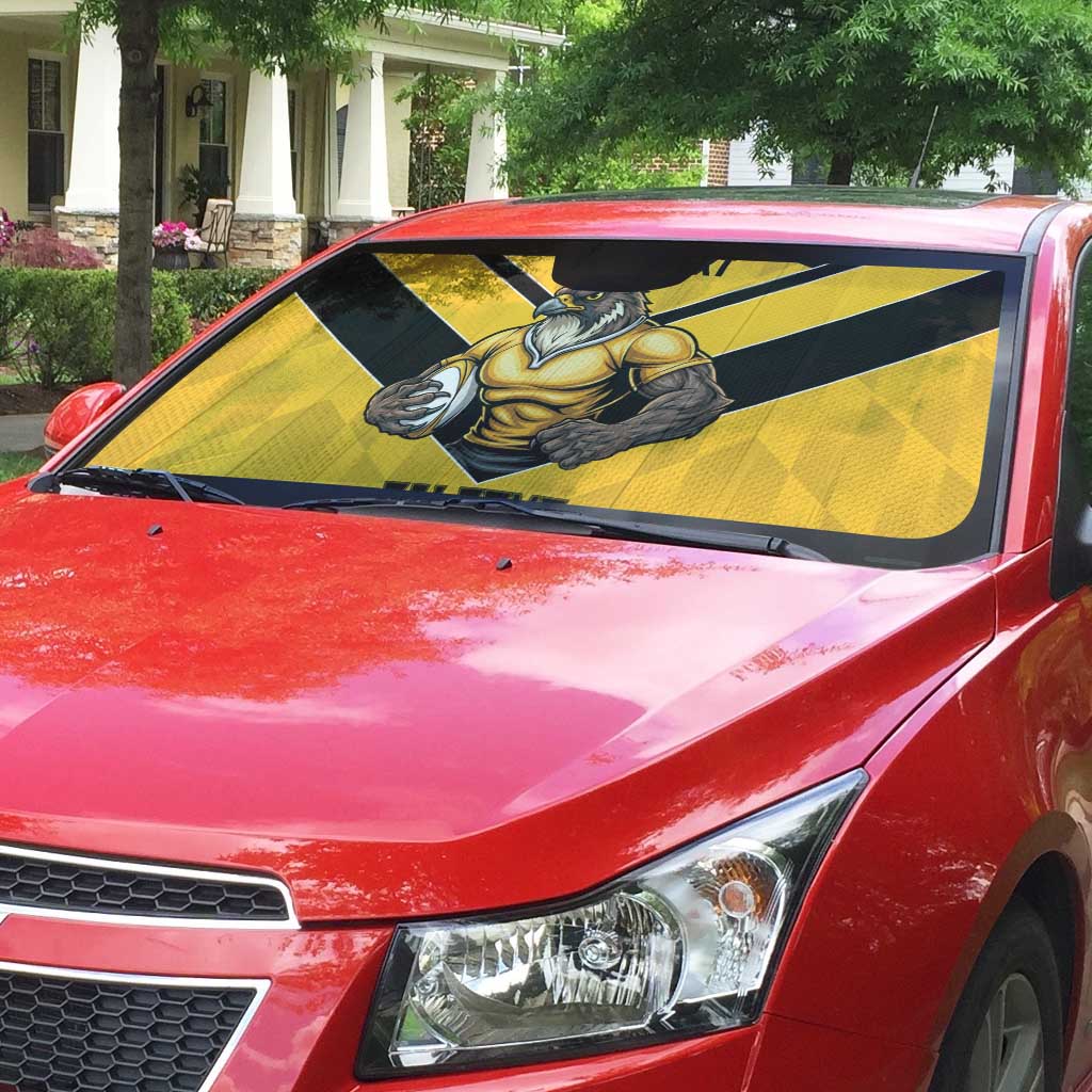 Sunshine Coast Rugby Custom Auto Sun Shade Go Falcons Mascot Sporty Style - Aussie Hoodie