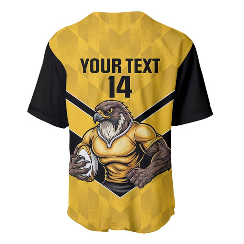 Sunshine Coast Rugby Custom Baseball Jersey Go Falcons Mascot Sporty Style - Aussie Hoodie