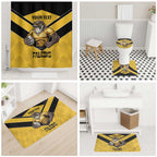Sunshine Coast Rugby Custom Bathroom Set Go Falcons Mascot Sporty Style - Aussie Hoodie