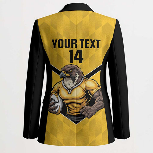 Sunshine Coast Rugby Custom Blazer Go Falcons Mascot Sporty Style - Aussie Hoodie