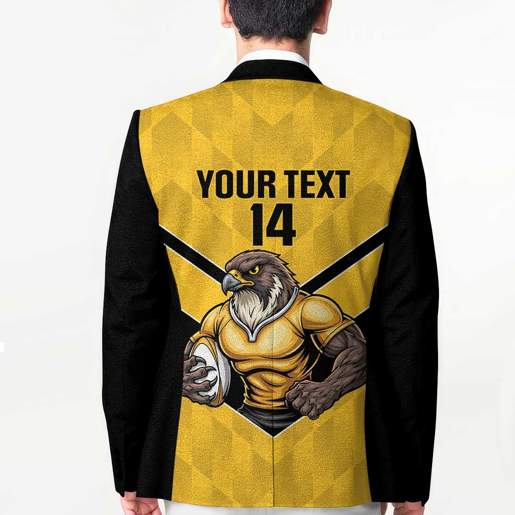 Sunshine Coast Rugby Custom Blazer Go Falcons Mascot Sporty Style - Aussie Hoodie