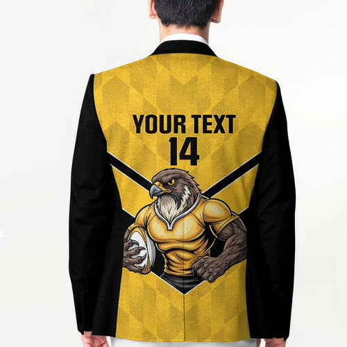 Sunshine Coast Rugby Custom Blazer Go Falcons Mascot Sporty Style - Aussie Hoodie