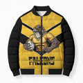 Sunshine Coast Rugby Custom Bomber Puffer Jacket Go Falcons Mascot Sporty Style - Aussie Hoodie