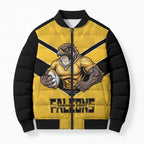 Sunshine Coast Rugby Custom Bomber Puffer Jacket Go Falcons Mascot Sporty Style - Aussie Hoodie