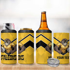 Sunshine Coast Rugby Custom 4 in 1 Can Cooler Tumbler Go Falcons Mascot Sporty Style - Aussie Hoodie