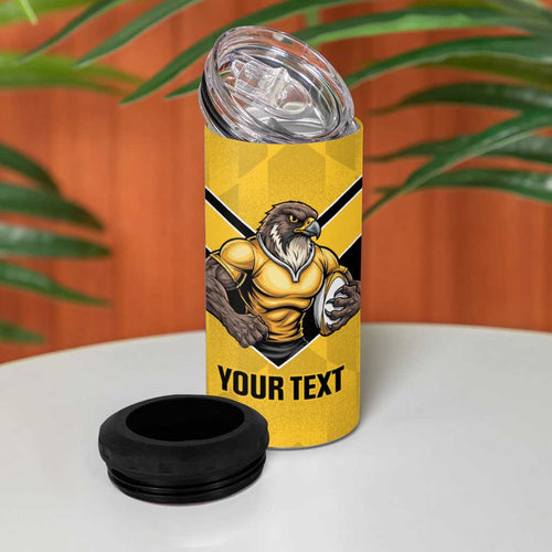 Sunshine Coast Rugby Custom 4 in 1 Can Cooler Tumbler Go Falcons Mascot Sporty Style - Aussie Hoodie