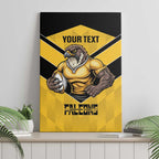 Sunshine Coast Rugby Custom Canvas Wall Art Go Falcons Mascot Sporty Style - Aussie Hoodie