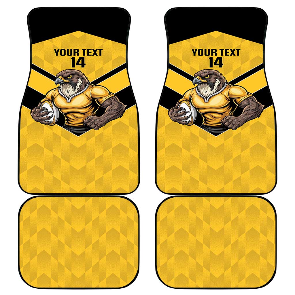 Sunshine Coast Rugby Custom Car Mats Go Falcons Mascot Sporty Style - Aussie Hoodie