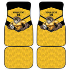 Sunshine Coast Rugby Custom Car Mats Go Falcons Mascot Sporty Style - Aussie Hoodie