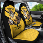 Sunshine Coast Rugby Custom Car Seat Cover Go Falcons Mascot Sporty Style - Aussie Hoodie