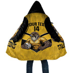 Sunshine Coast Rugby Custom Cloak Go Falcons Mascot Sporty Style - Aussie Hoodie