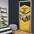 Sunshine Coast Rugby Custom Door Cover Go Falcons Mascot Sporty Style - Aussie Hoodie