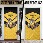 Sunshine Coast Rugby Custom Door Cover Go Falcons Mascot Sporty Style - Aussie Hoodie