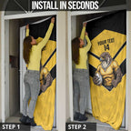 Sunshine Coast Rugby Custom Door Cover Go Falcons Mascot Sporty Style - Aussie Hoodie