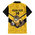 Sunshine Coast Rugby Custom Family Matching Long Sleeve Bodycon Dress and Hawaiian Shirt Go Falcons Mascot Sporty Style - Aussie Hoodie