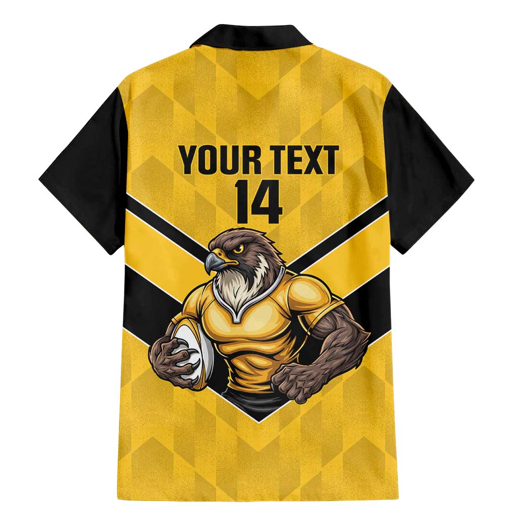 Sunshine Coast Rugby Custom Family Matching Mermaid Dress and Hawaiian Shirt Go Falcons Mascot Sporty Style - Aussie Hoodie