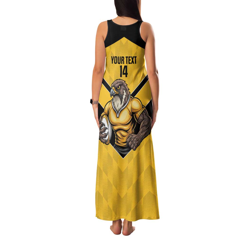 Sunshine Coast Rugby Custom Family Matching Tank Maxi Dress and Hawaiian Shirt Go Falcons Mascot Sporty Style - Aussie Hoodie