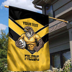 Sunshine Coast Rugby Custom Garden Flag Go Falcons Mascot Sporty Style - Aussie Hoodie