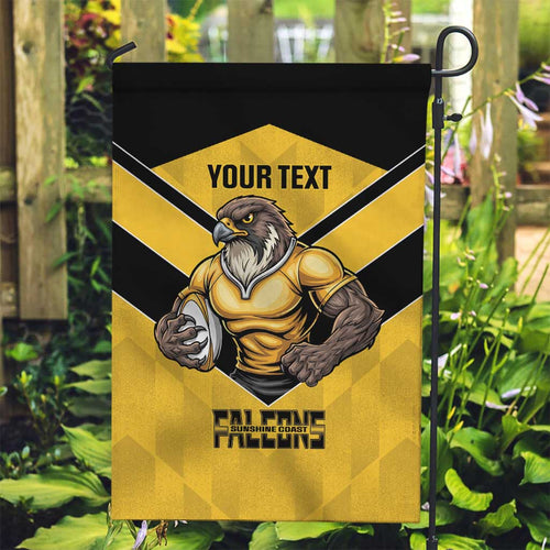 Sunshine Coast Rugby Custom Garden Flag Go Falcons Mascot Sporty Style - Aussie Hoodie