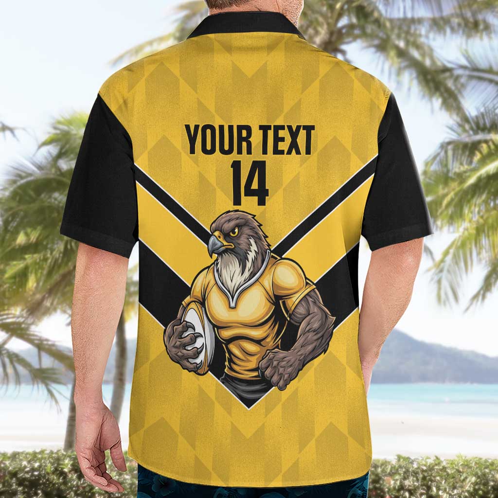 Sunshine Coast Rugby Custom Hawaiian Shirt Go Falcons Mascot Sporty Style - Aussie Hoodie