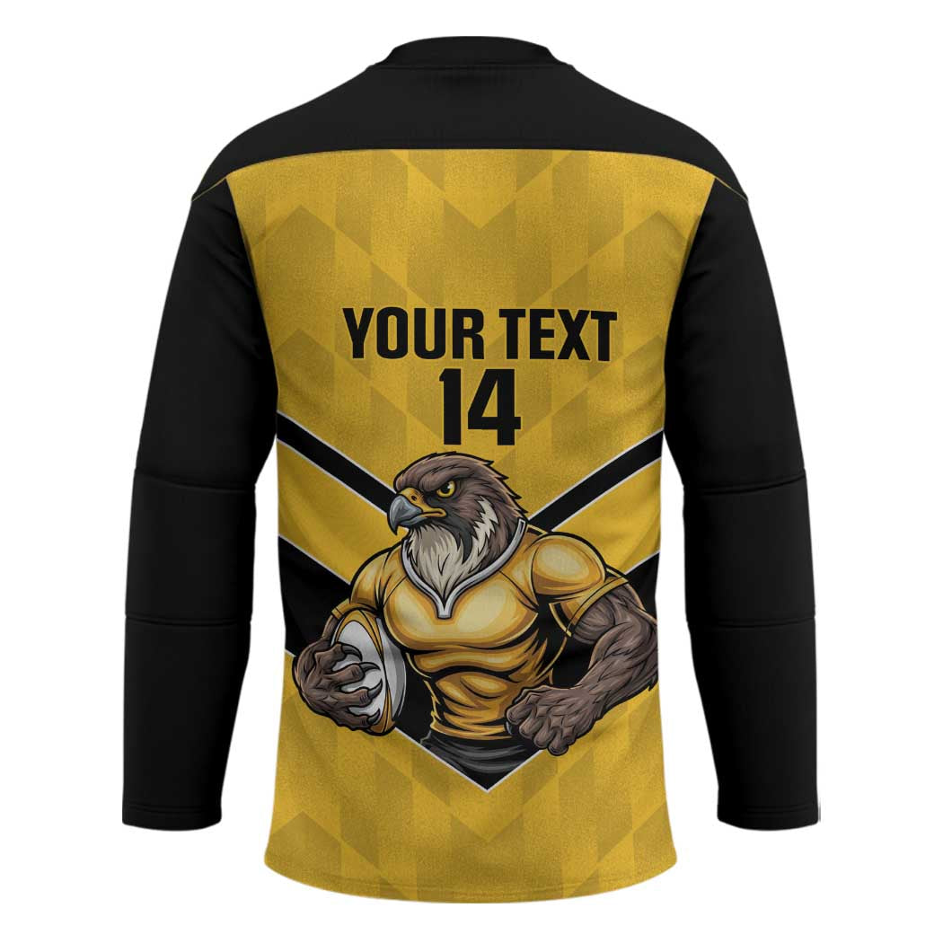 Sunshine Coast Rugby Custom Hockey Jersey Go Falcons Mascot Sporty Style - Aussie Hoodie
