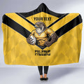 Sunshine Coast Rugby Custom Hooded Blanket Go Falcons Mascot Sporty Style - Aussie Hoodie