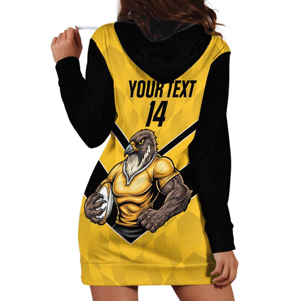 Sunshine Coast Rugby Custom Hoodie Dress Go Falcons Mascot Sporty Style - Aussie Hoodie