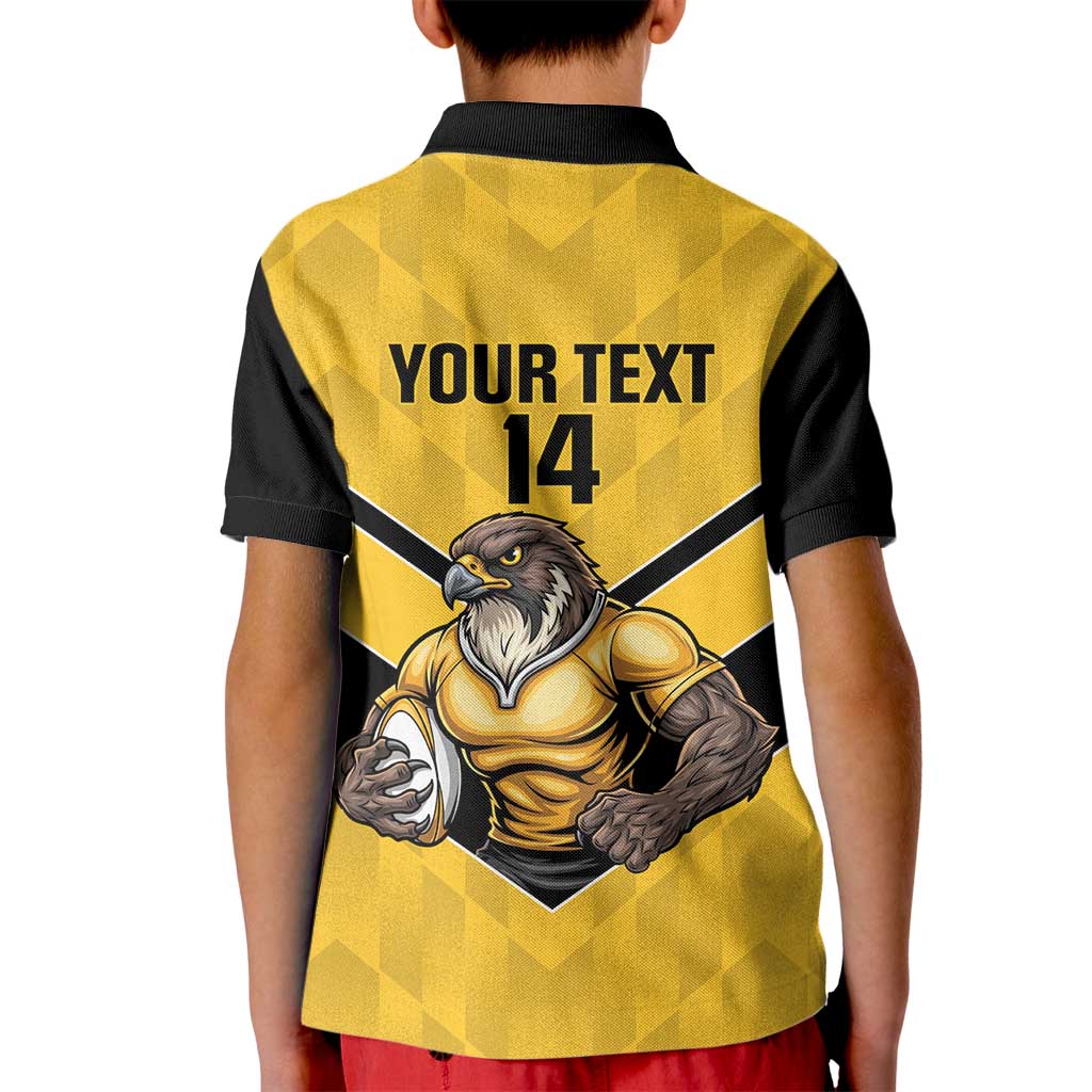 Sunshine Coast Rugby Custom Kid Polo Shirt Go Falcons Mascot Sporty Style - Aussie Hoodie
