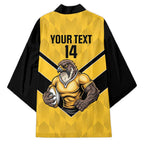 Sunshine Coast Rugby Custom Kimono Go Falcons Mascot Sporty Style - Aussie Hoodie
