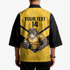Sunshine Coast Rugby Custom Kimono Go Falcons Mascot Sporty Style - Aussie Hoodie