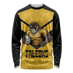 Sunshine Coast Rugby Custom Long Sleeve Shirt Go Falcons Mascot Sporty Style - Aussie Hoodie