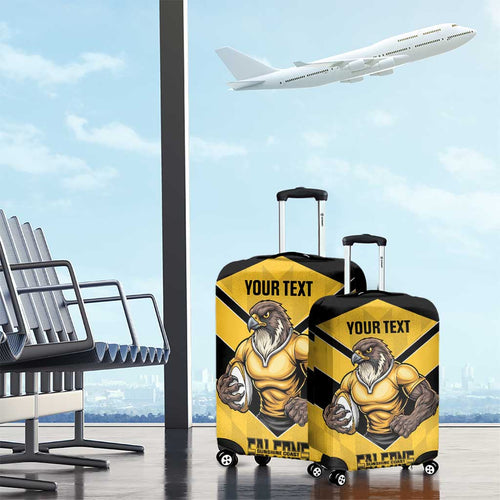 Sunshine Coast Rugby Custom Luggage Cover Go Falcons Mascot Sporty Style - Aussie Hoodie