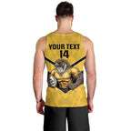 Sunshine Coast Rugby Custom Men Tank Top Go Falcons Mascot Sporty Style - Aussie Hoodie