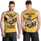 Sunshine Coast Rugby Custom Men Tank Top Go Falcons Mascot Sporty Style - Aussie Hoodie