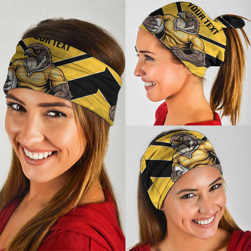 Sunshine Coast Rugby Custom Neck Gaiter Go Falcons Mascot Sporty Style - Aussie Hoodie