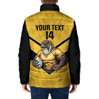 Sunshine Coast Rugby Custom Padded Jacket Go Falcons Mascot Sporty Style - Aussie Hoodie
