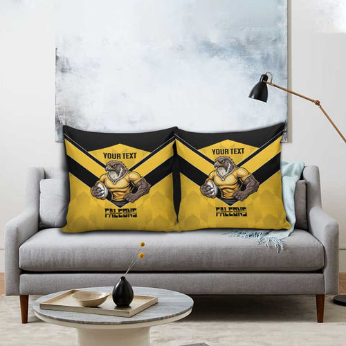 Sunshine Coast Rugby Custom Pillow Cover Go Falcons Mascot Sporty Style - Aussie Hoodie
