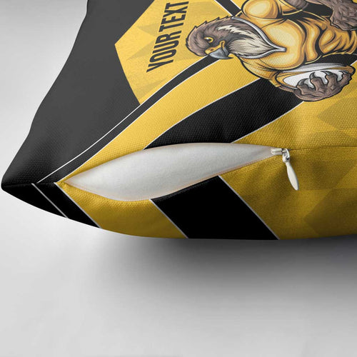 Sunshine Coast Rugby Custom Pillow Cover Go Falcons Mascot Sporty Style - Aussie Hoodie