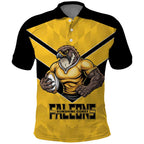 Sunshine Coast Rugby Custom Polo Shirt Go Falcons Mascot Sporty Style - Aussie Hoodie
