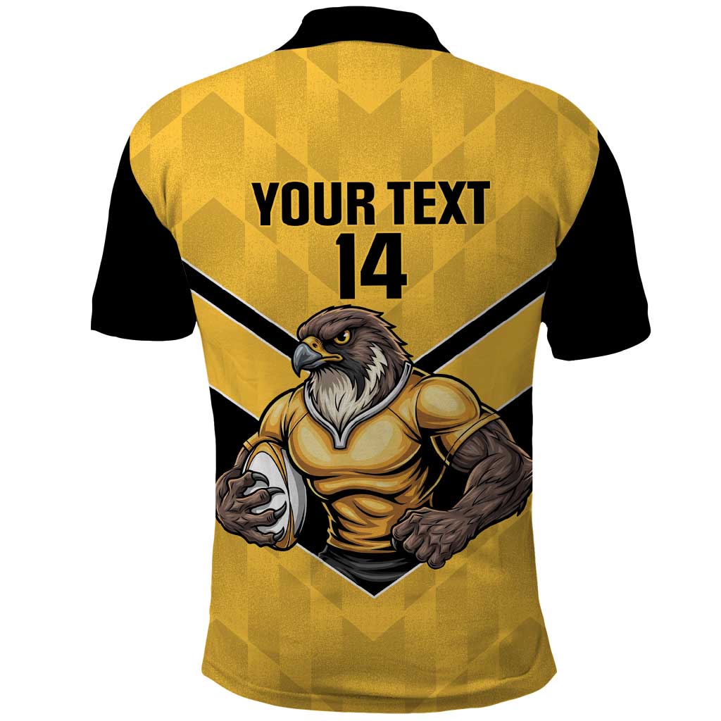 Sunshine Coast Rugby Custom Polo Shirt Go Falcons Mascot Sporty Style - Aussie Hoodie