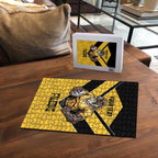 Sunshine Coast Rugby Custom Puzzle Go Falcons Mascot Sporty Style - Aussie Hoodie
