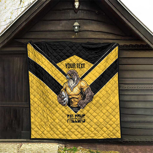 Sunshine Coast Rugby Custom Quilt Go Falcons Mascot Sporty Style - Aussie Hoodie