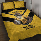 Sunshine Coast Rugby Custom Quilt Bed Set Go Falcons Mascot Sporty Style - Aussie Hoodie