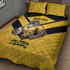 Sunshine Coast Rugby Custom Quilt Bed Set Go Falcons Mascot Sporty Style - Aussie Hoodie