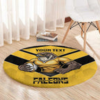 Sunshine Coast Rugby Custom Round Carpet Go Falcons Mascot Sporty Style - Aussie Hoodie