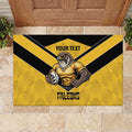 Sunshine Coast Rugby Custom Rubber Doormat Go Falcons Mascot Sporty Style - Aussie Hoodie