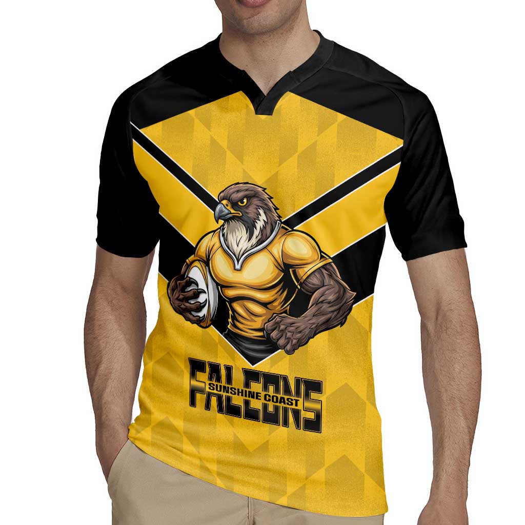 Sunshine Coast Rugby Custom Rugby Jersey Go Falcons Mascot Sporty Style - Aussie Hoodie
