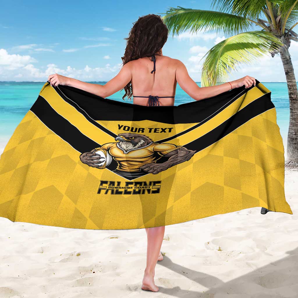 Sunshine Coast Rugby Custom Sarong Go Falcons Mascot Sporty Style - Aussie Hoodie